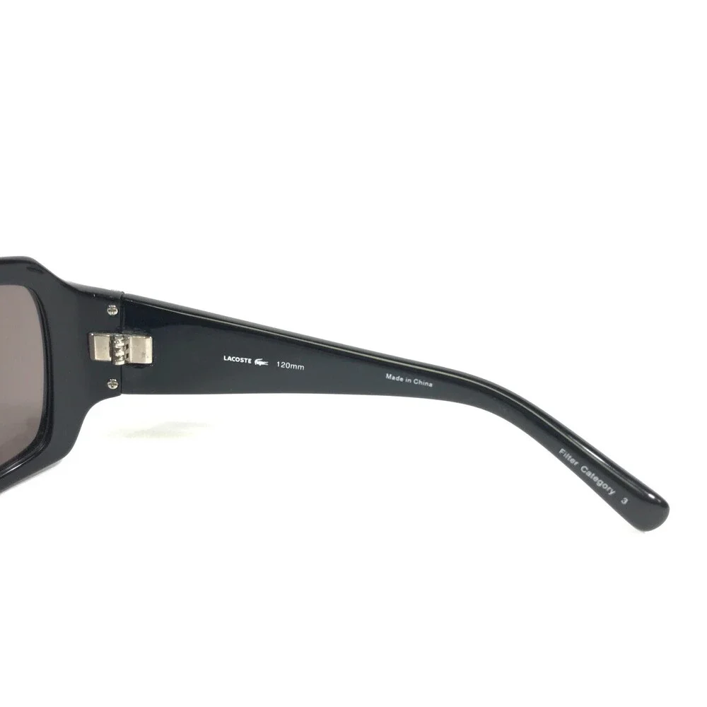 Lacoste Sunglasses LA12617 BK Black Square Frames with Red Lenses 62-18-120